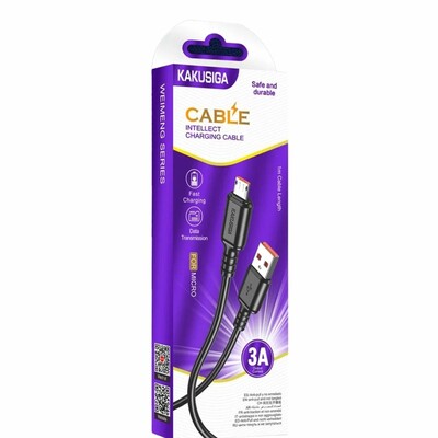 KAKUSIGA KSC-982 Micro USB Fast Charging Cable 3A (1Meter)